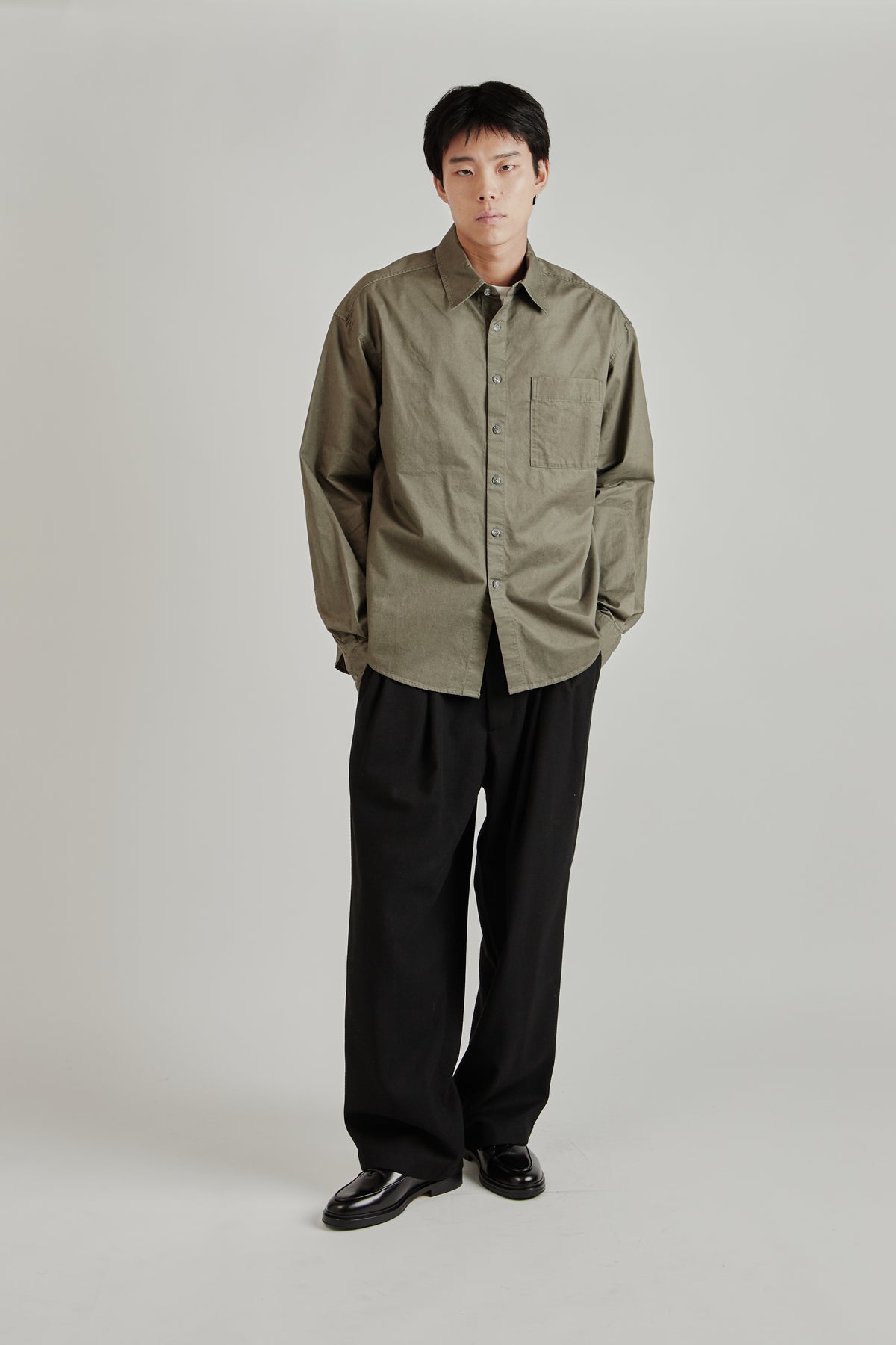 Merely Us Natural Washed Shirt - Washed Grey