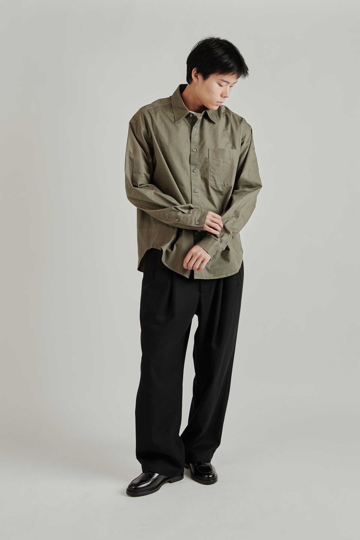 Merely Us Natural Washed Shirt - Washed Grey