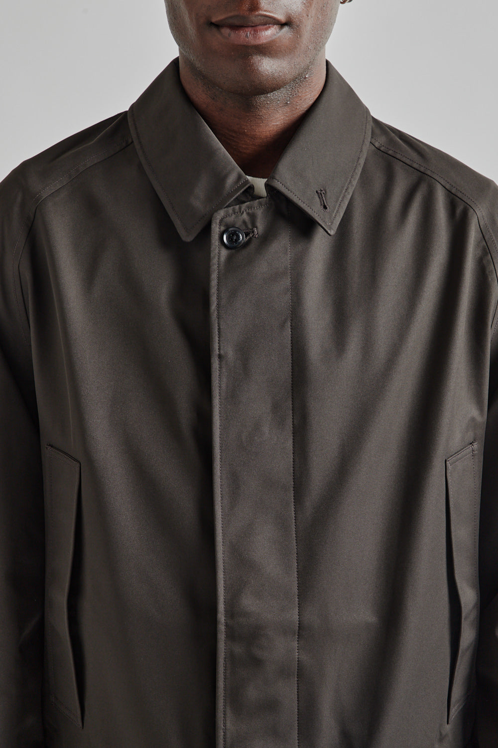 Namamica 2L Gore Tex Short Soutien Collar Coat Charcoal 06