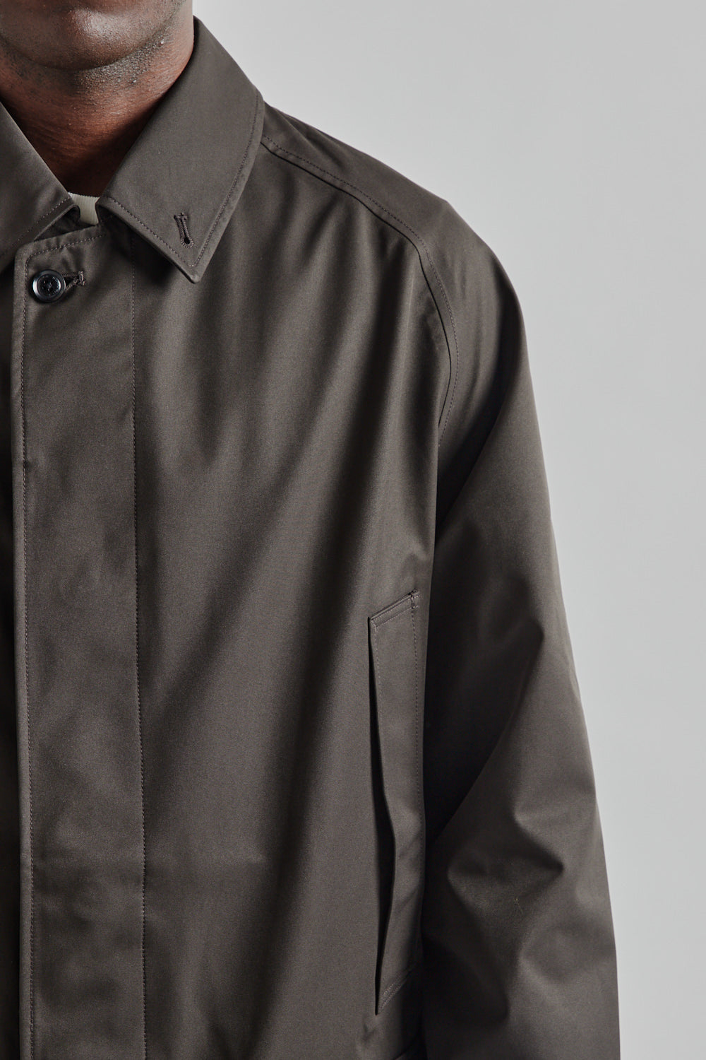 Namamica 2L Gore Tex Short Soutien Collar Coat Charcoal 07