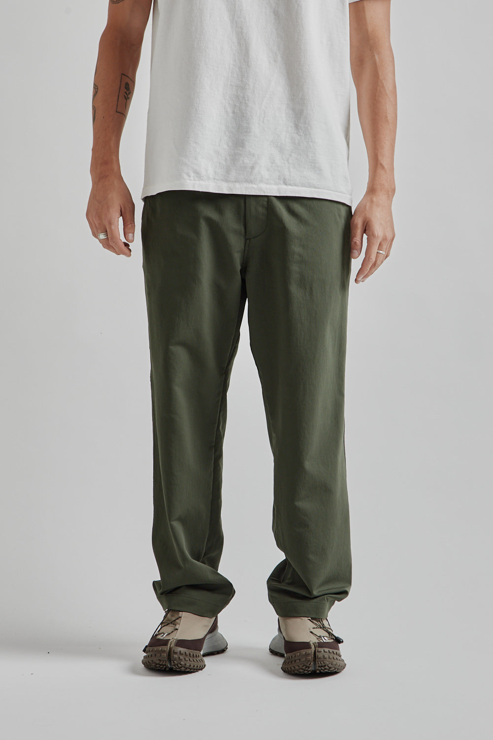 Namamica ALPHADRY Wide Easy Pants Olive 01