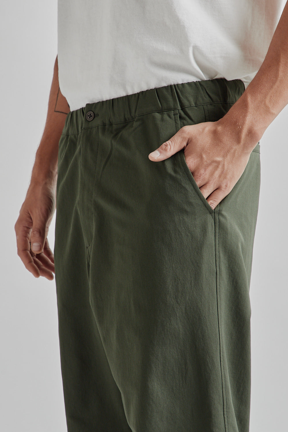 Namamica ALPHADRY Wide Easy Pants Olive 09