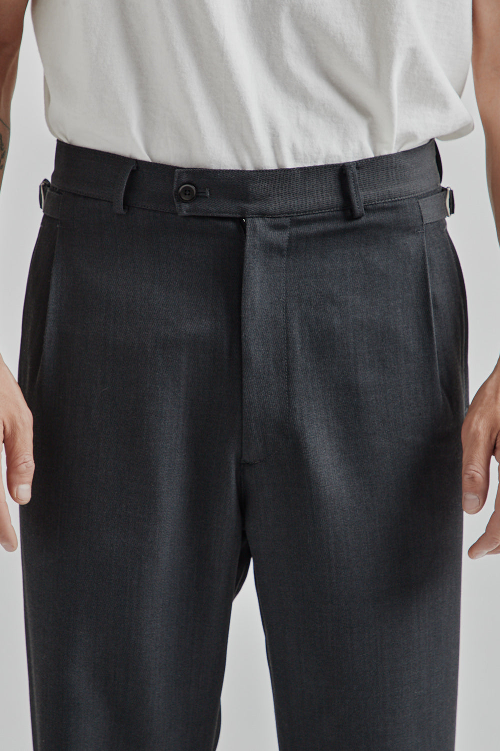 Nanamica Cavalry Twill Club Pants - Heather Gray | Wallace