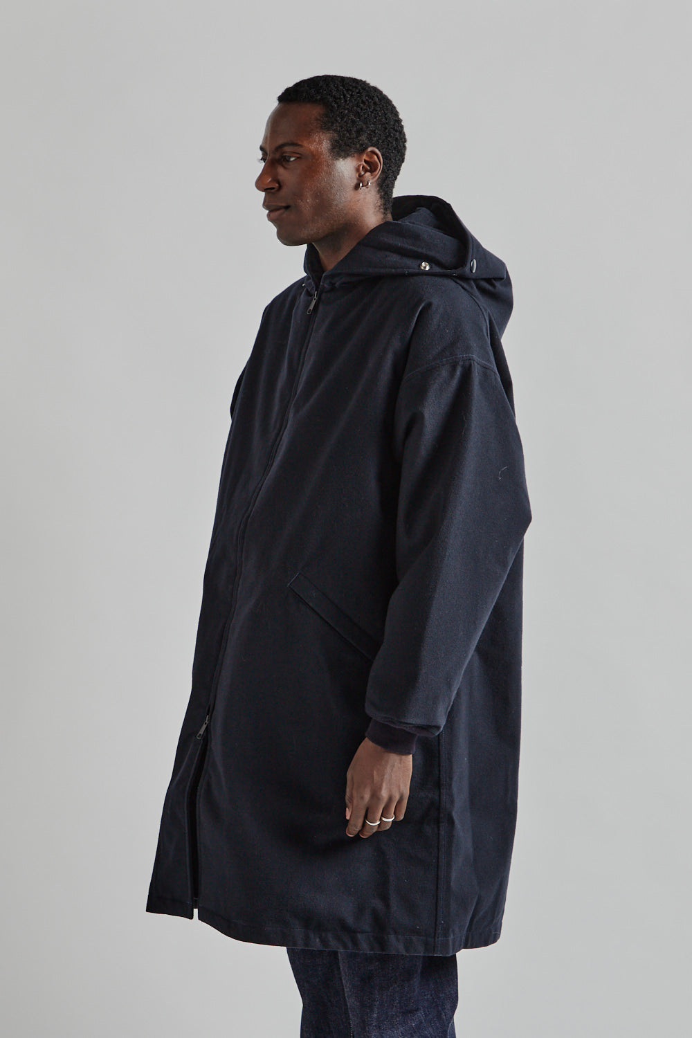Nanamica Wool GORE-TEX Cadet Coat Down Liner - Navy | Wallace
