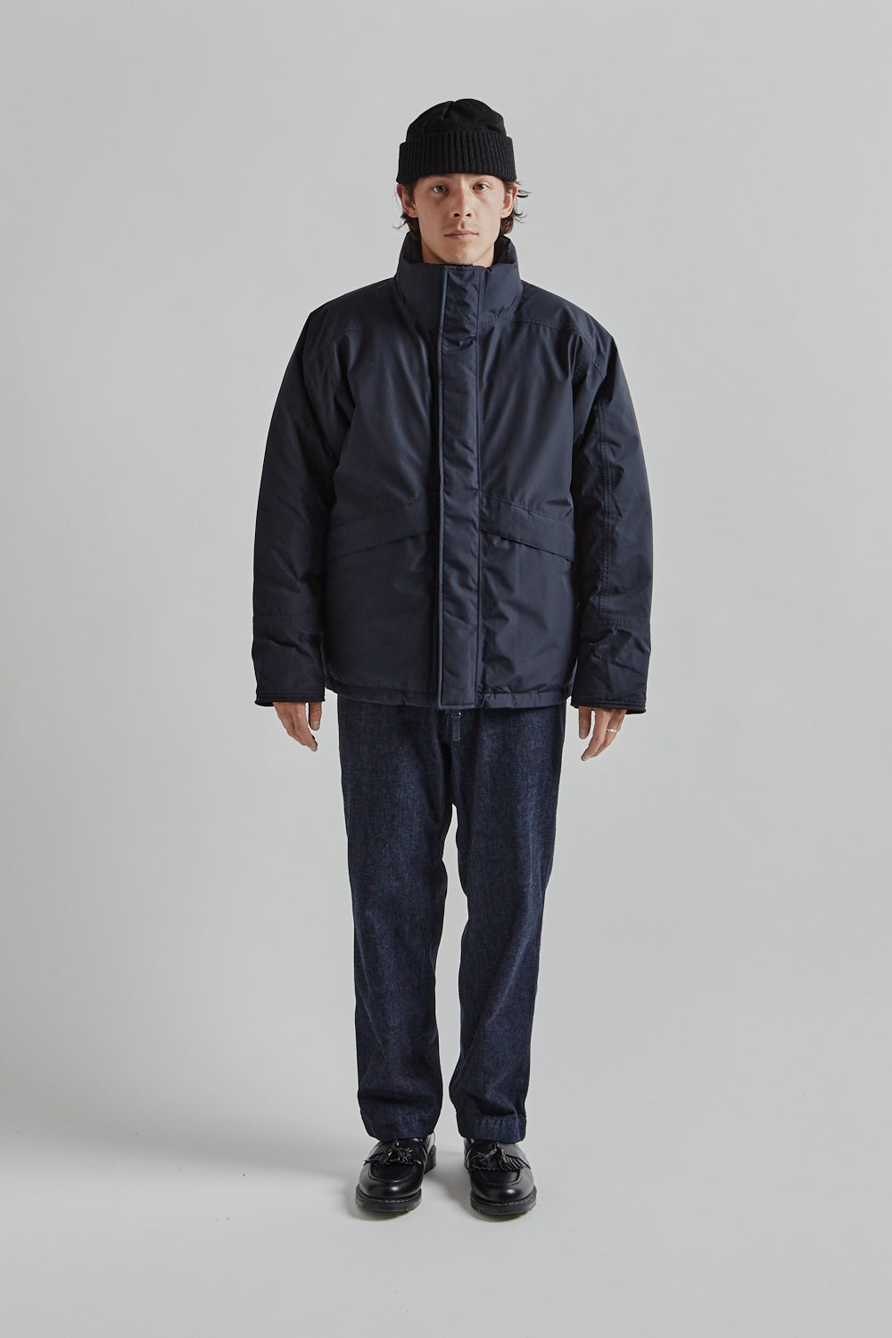 Namamica Gore Tex Short Down Jacket Navy 01