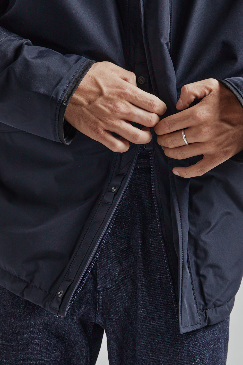 Namamica Gore Tex Short Down Jacket Navy 010