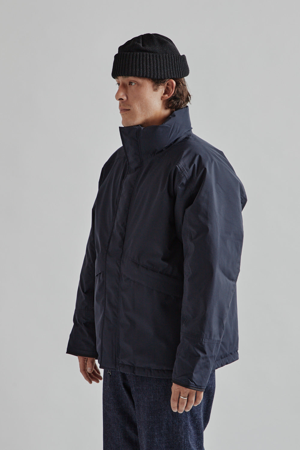Namamica Gore Tex Short Down Jacket Navy 03