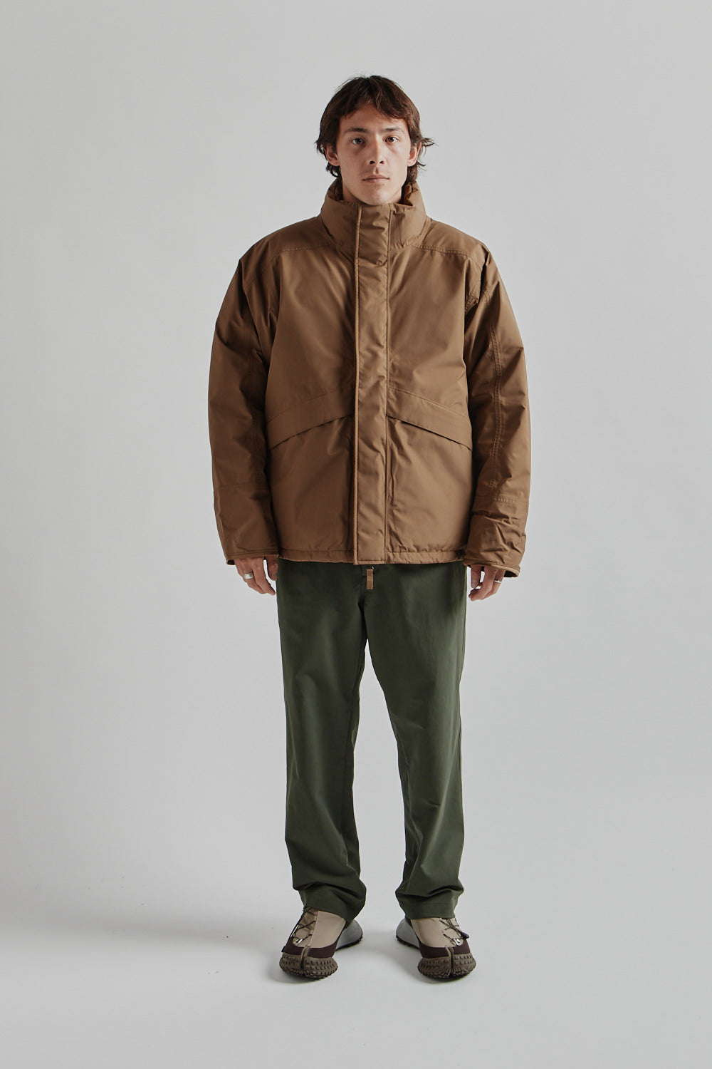Namamica Gore Tex Short Down Jacket Wet Sand 01
