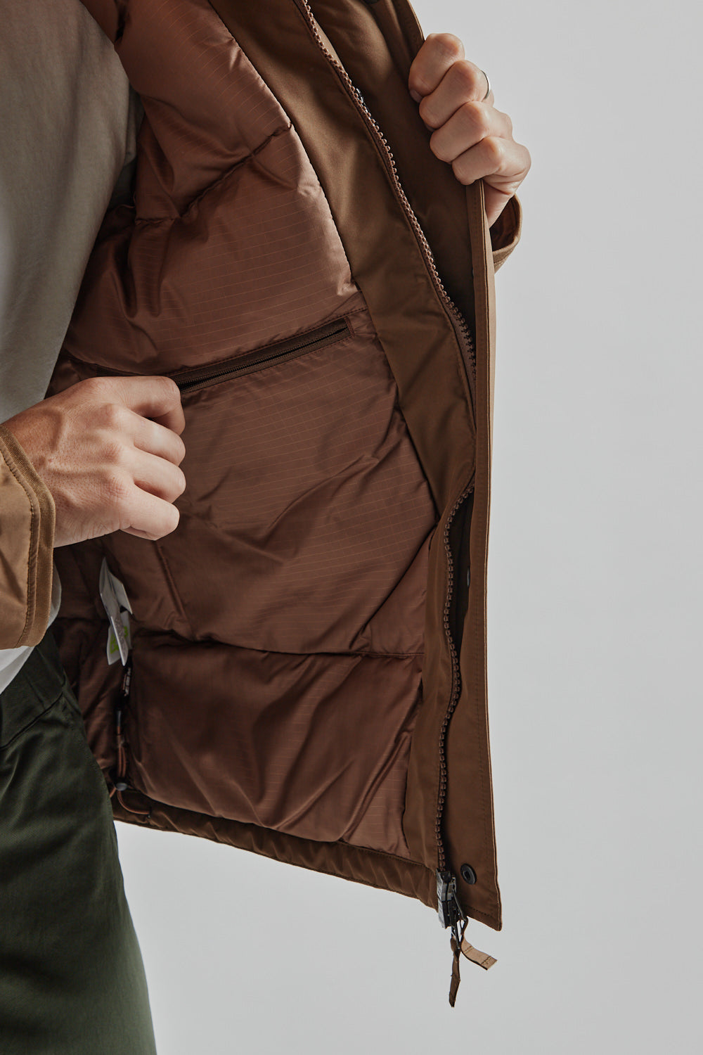 Namamica Gore Tex Short Down Jacket Wet Sand 012