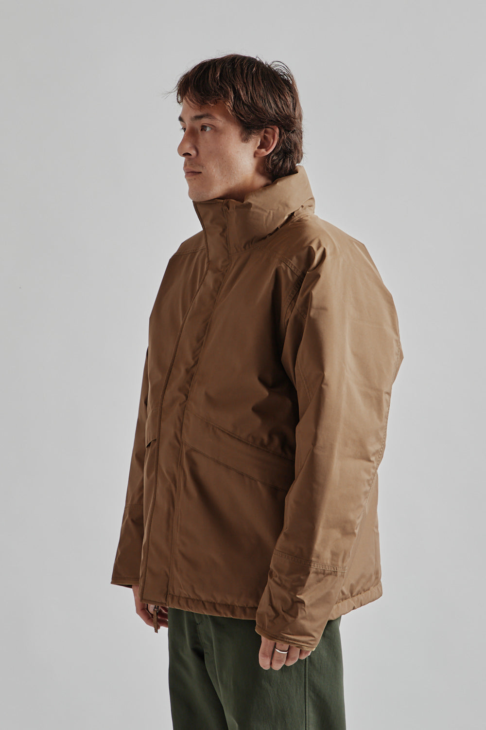 Namamica Gore Tex Short Down Jacket Wet Sand 03