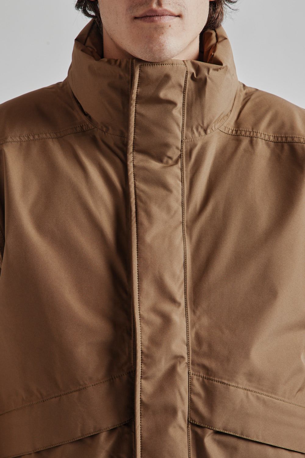 Namamica Gore Tex Short Down Jacket Wet Sand 06