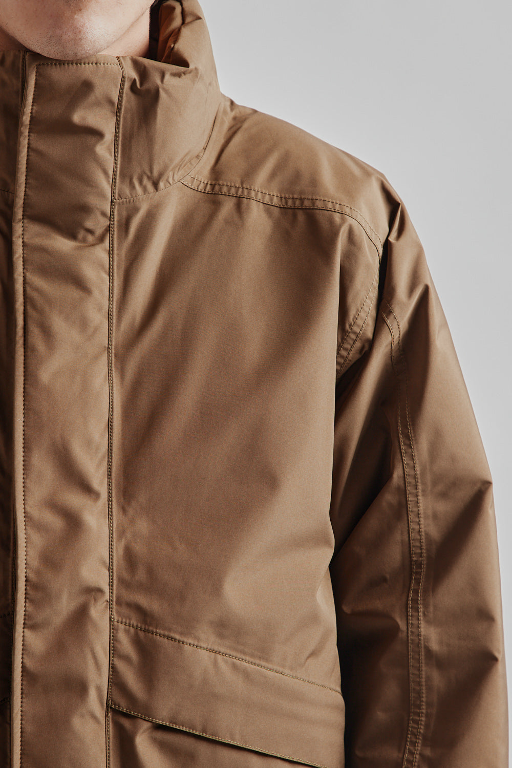 Namamica Gore Tex Short Down Jacket Wet Sand 07