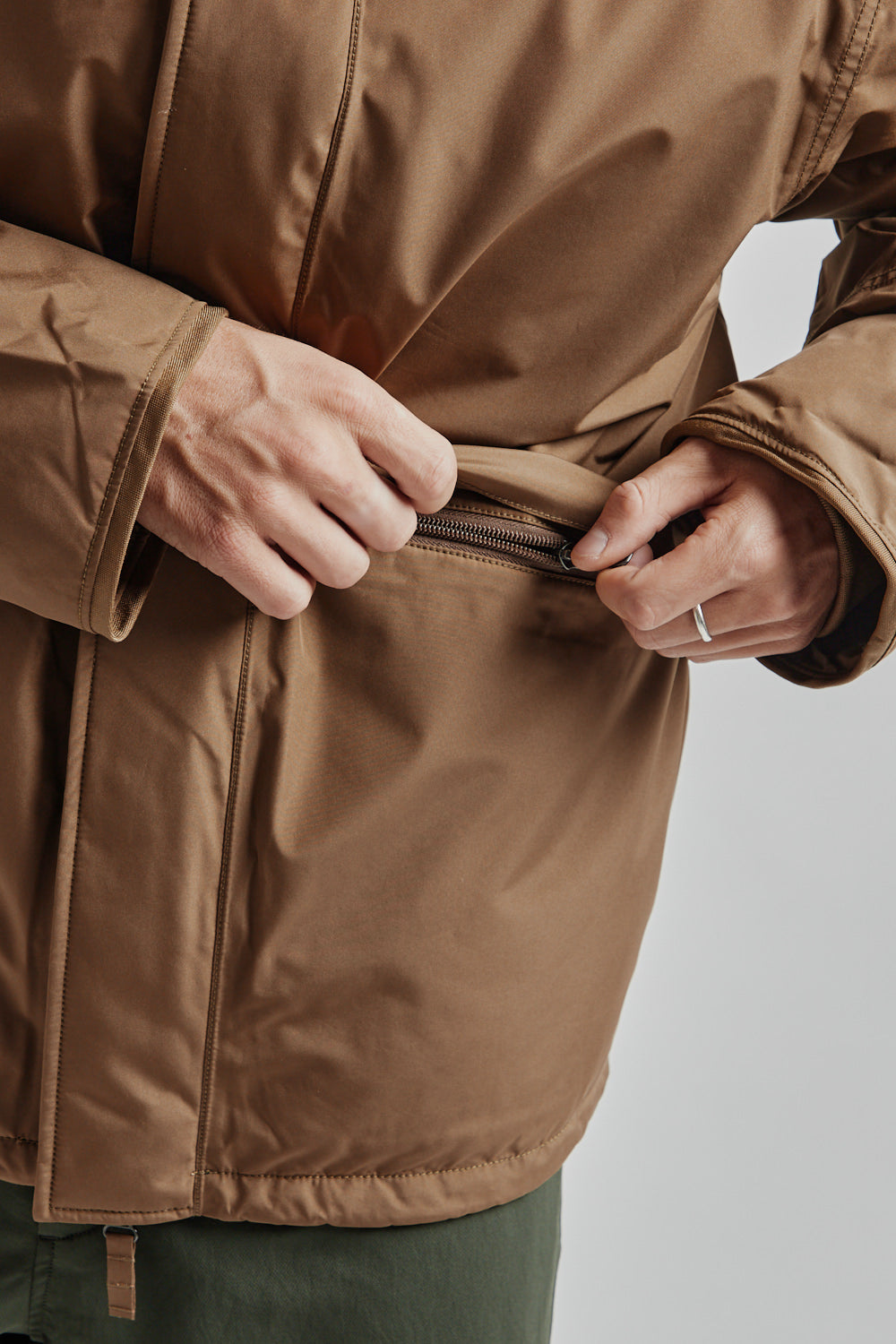 Namamica Gore Tex Short Down Jacket Wet Sand 09