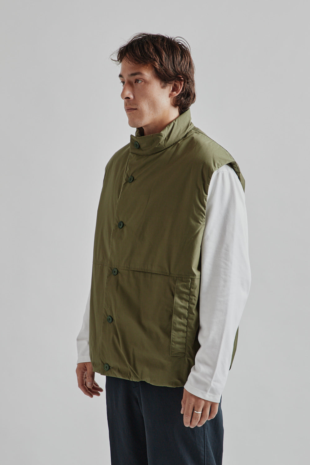 Namamica Insulation Vest Olive 03