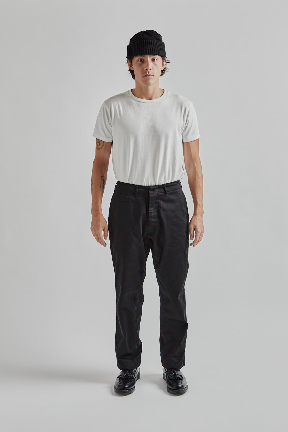 Namamica Wide Chino Pants Black 01