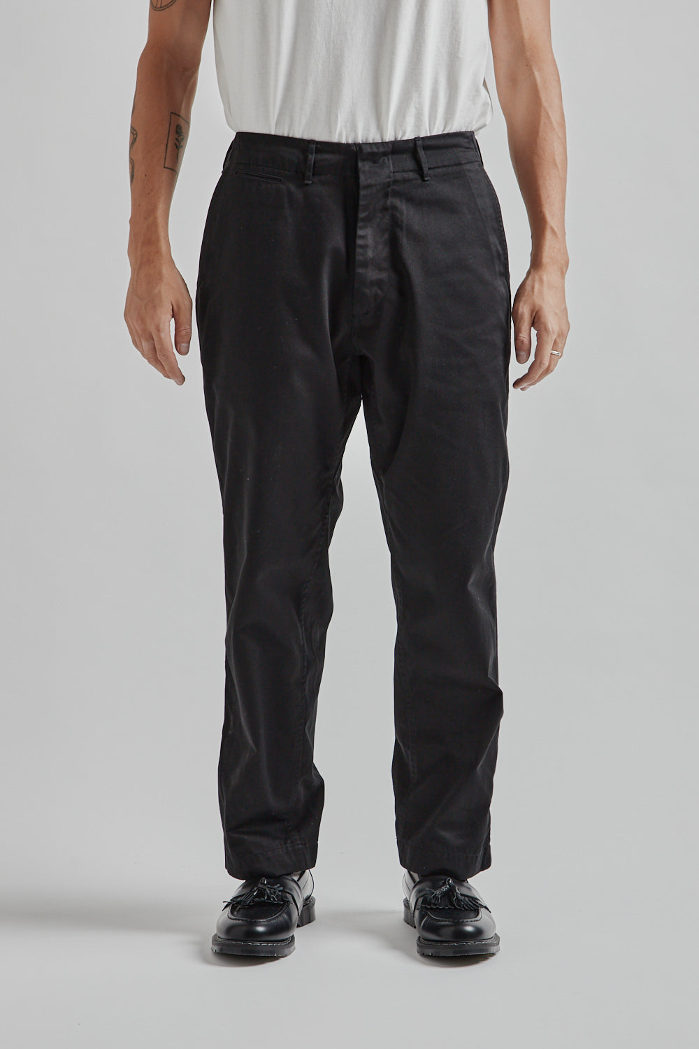 Namamica Wide Chino Pants Black 02