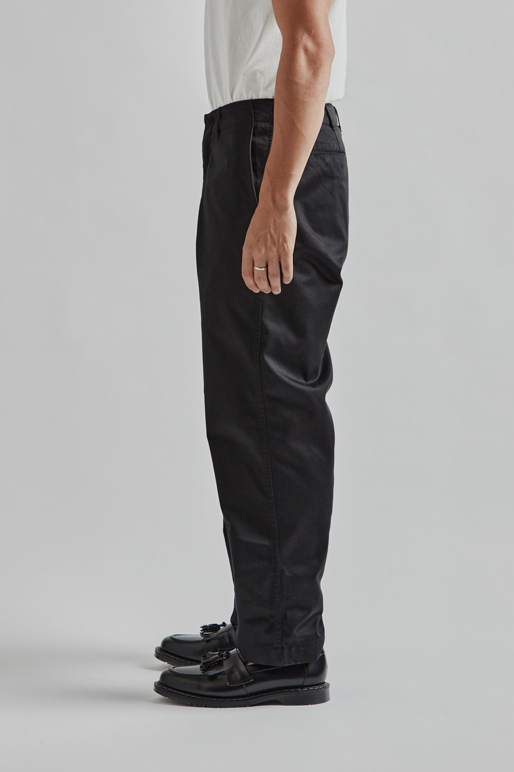 Namamica Wide Chino Pants Black 03