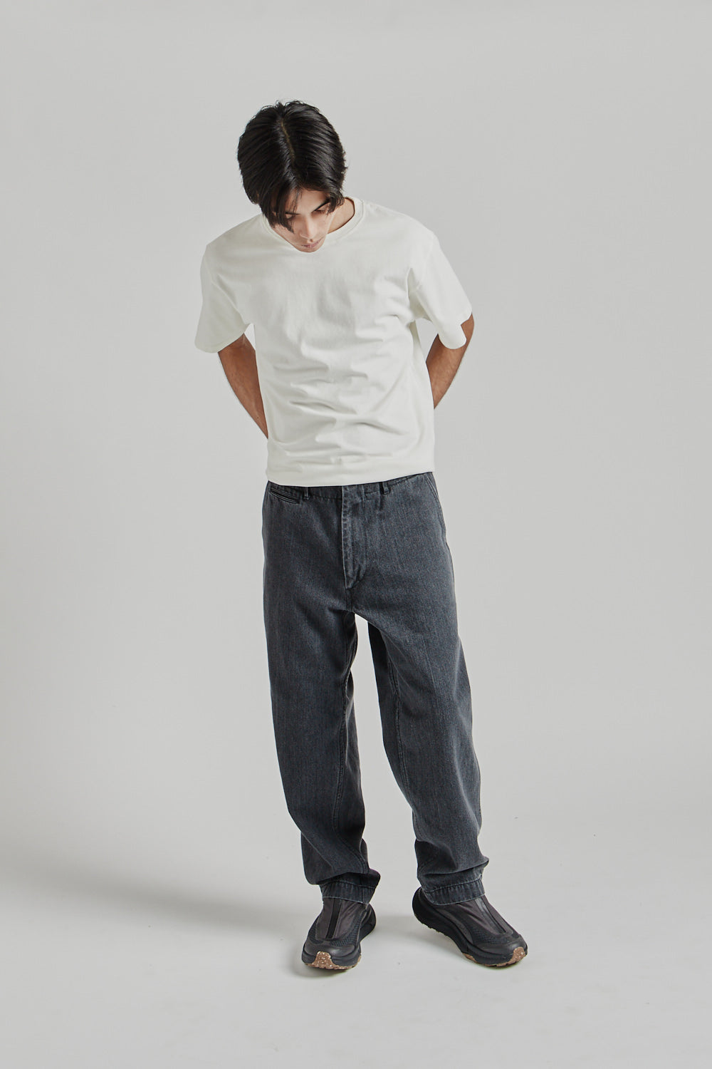 Namamica Wide Denim Pants Gray 011