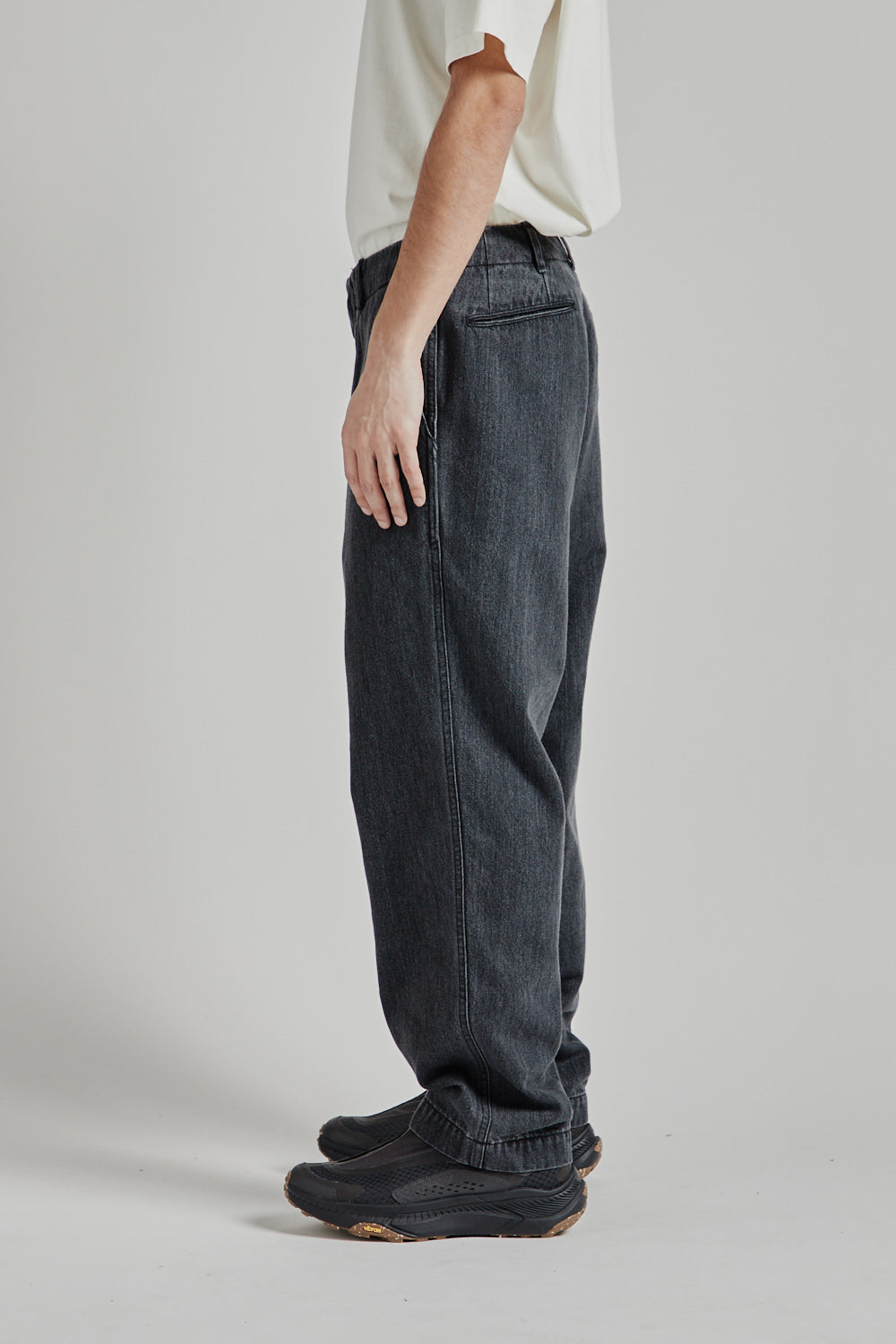 Namamica Wide Denim Pants Gray 06