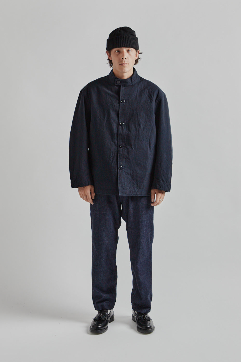 Namamica Wool Gore Tex Cadet Coat Down Liner Navy 01