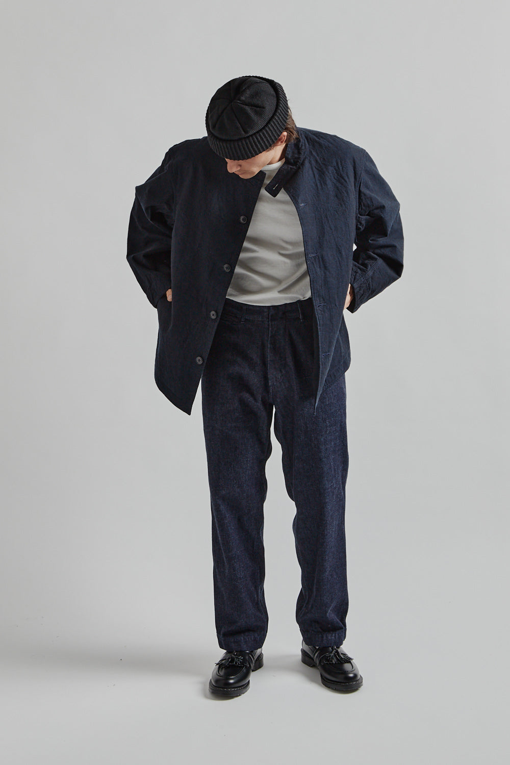 Namamica Wool Gore Tex Cadet Coat Down Liner Navy 011