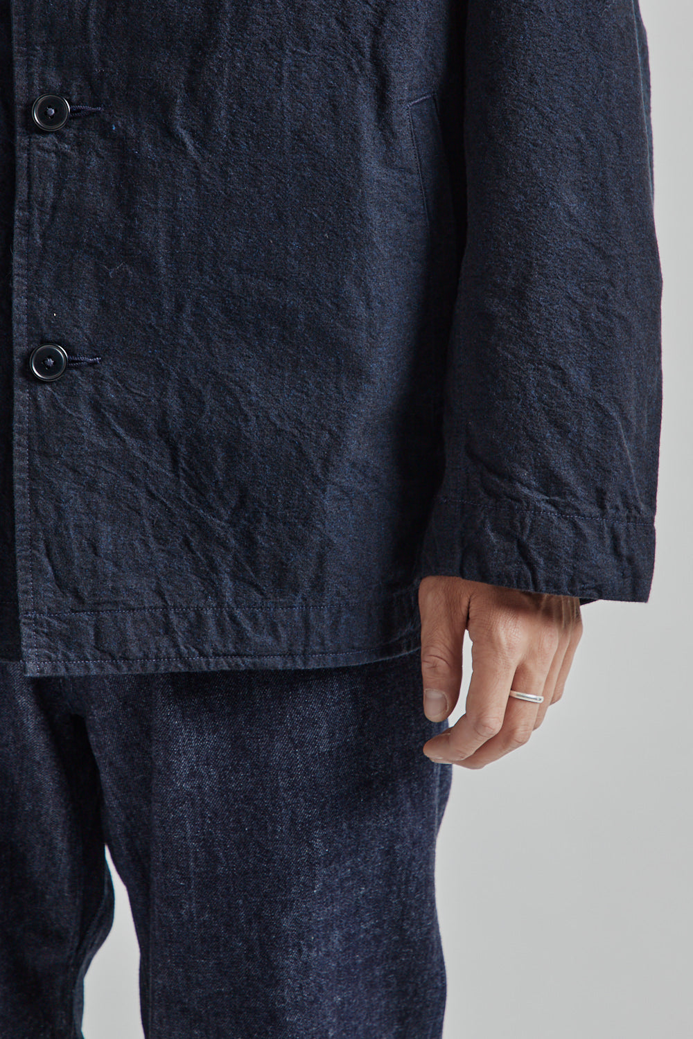 Namamica Wool Gore Tex Cadet Coat Down Liner Navy 08