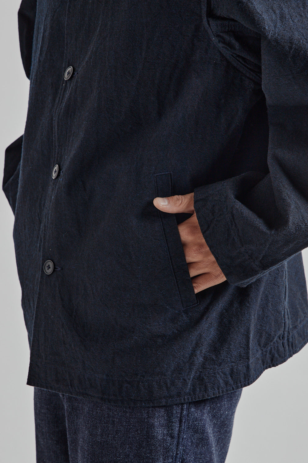 Namamica Wool Gore Tex Cadet Coat Down Liner Navy 09