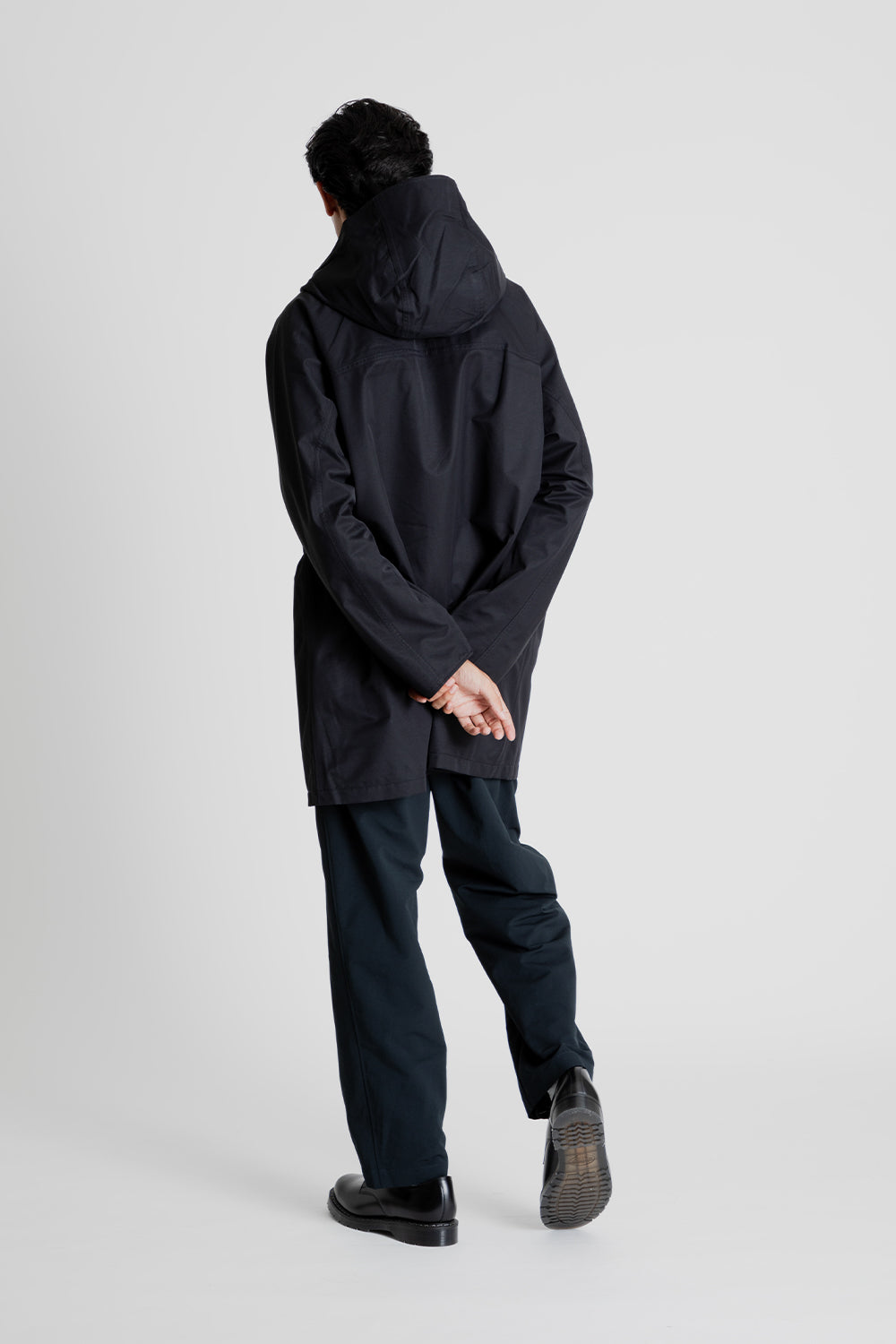 Nanamica 2L Gore-Tex Hooded Coat in Black | Wallace Mercantile Shop