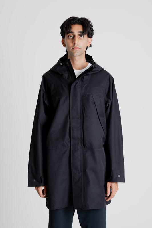 Nanamica 2L Gore-Tex Hooded Coat in Black