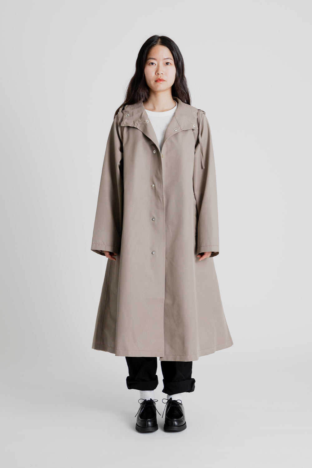 Nanamica 2L GORE-TEX Hooded Coat in Beige