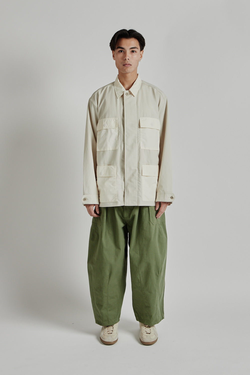 Nanamica Alphadry Utility Jacket - Dry Sand | Wallace Nanamica Alphadry Utility Jacket - Dry Sand | Wallace