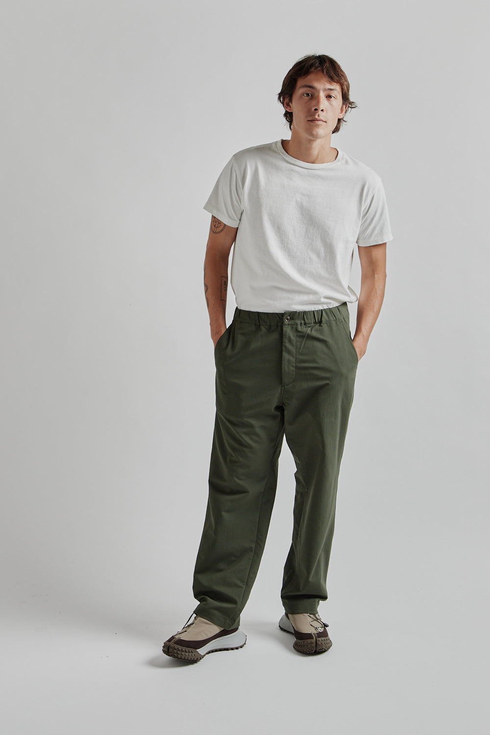 Nanamica Alphadry Wide Easy Pants Olive 10