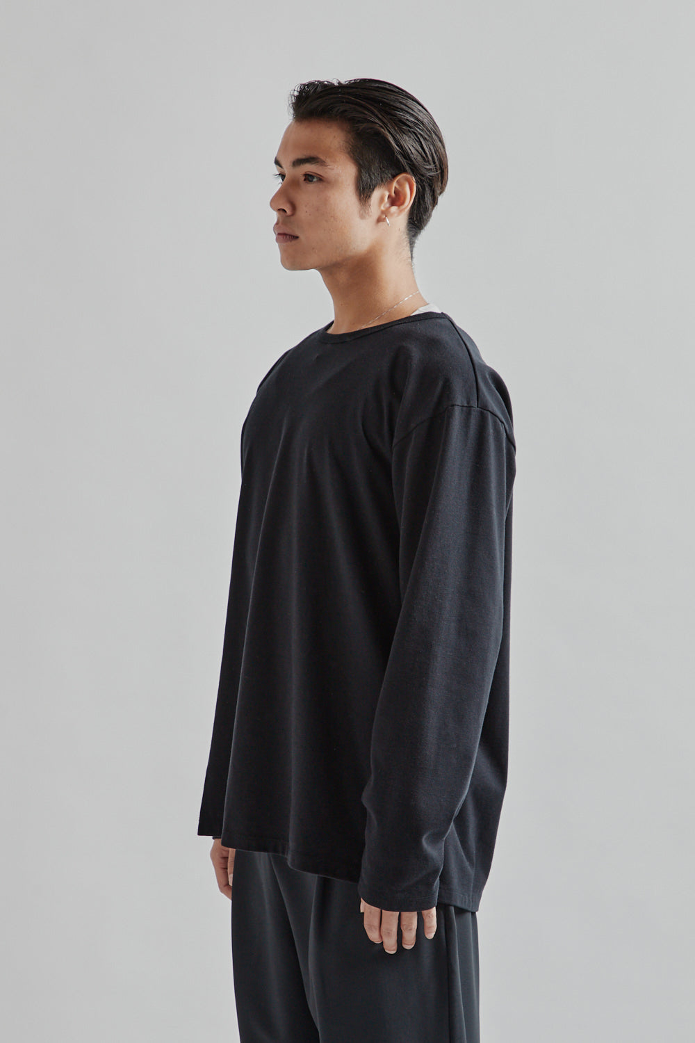 Nanamica COOLMAX Jersey LS Tee Black 03