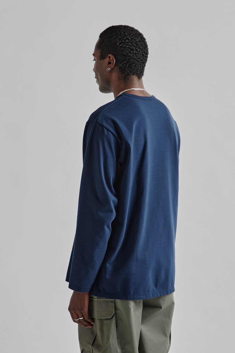 Nanamica COOLMAX Jersey LS Tee Navy 4