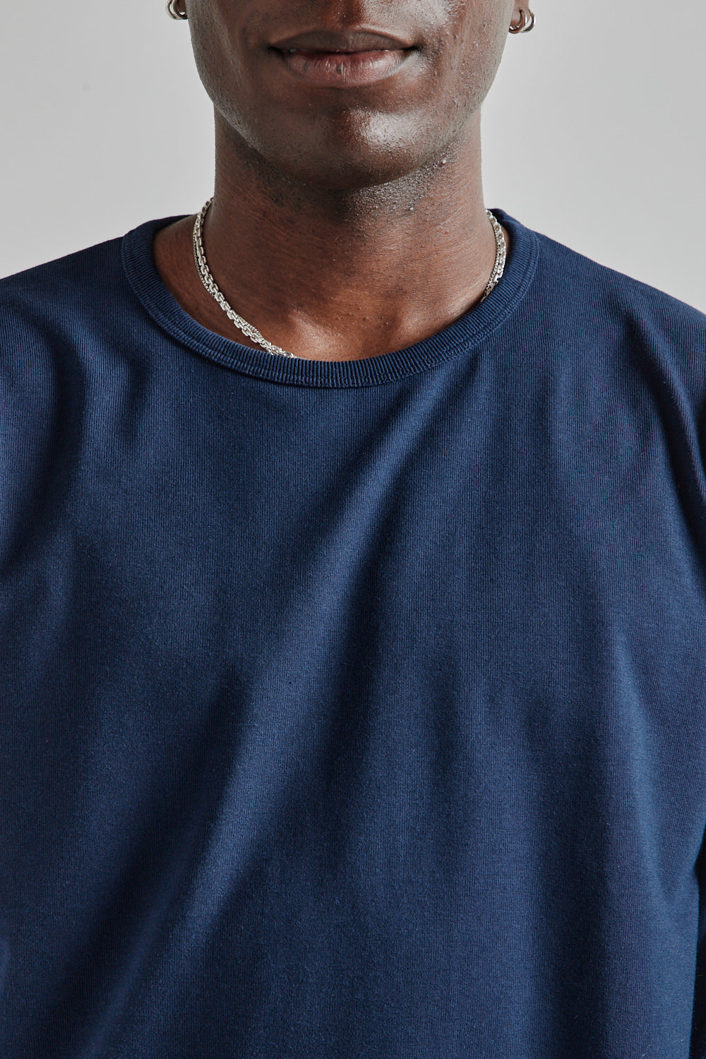 Nanamica COOLMAX Jersey L/S Tee - Navy | Wallace Mercantile Shop