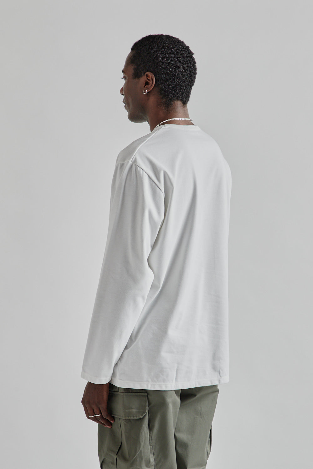 Nanamica COOLMAX Jersey LS Tee White 4