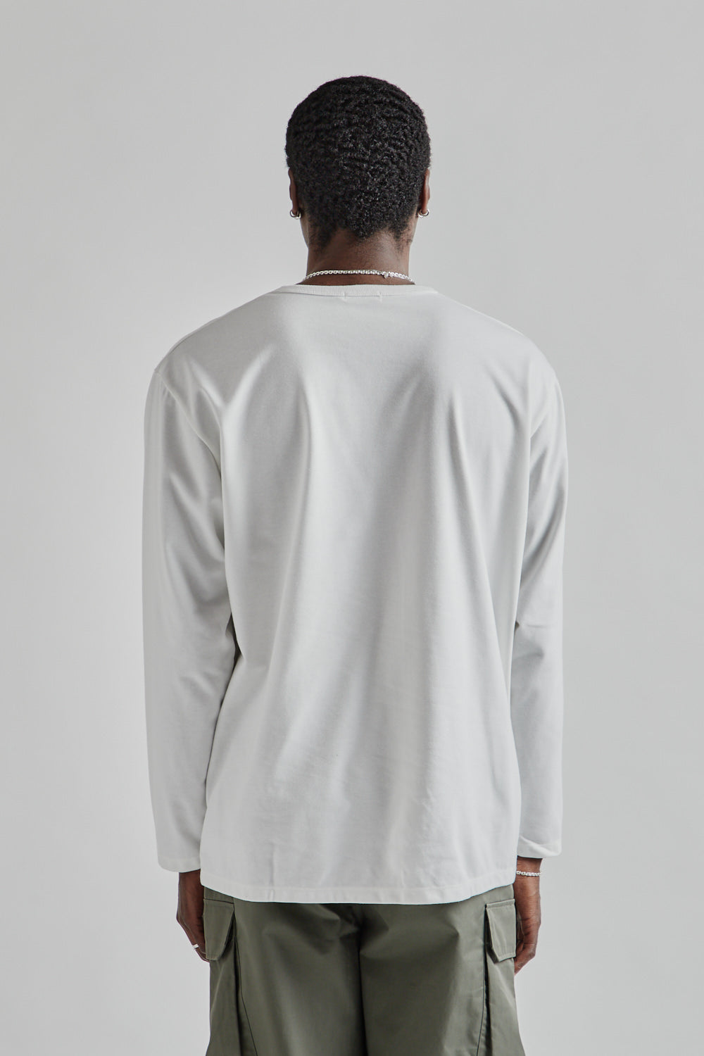 Nanamica COOLMAX Jersey LS Tee White 5