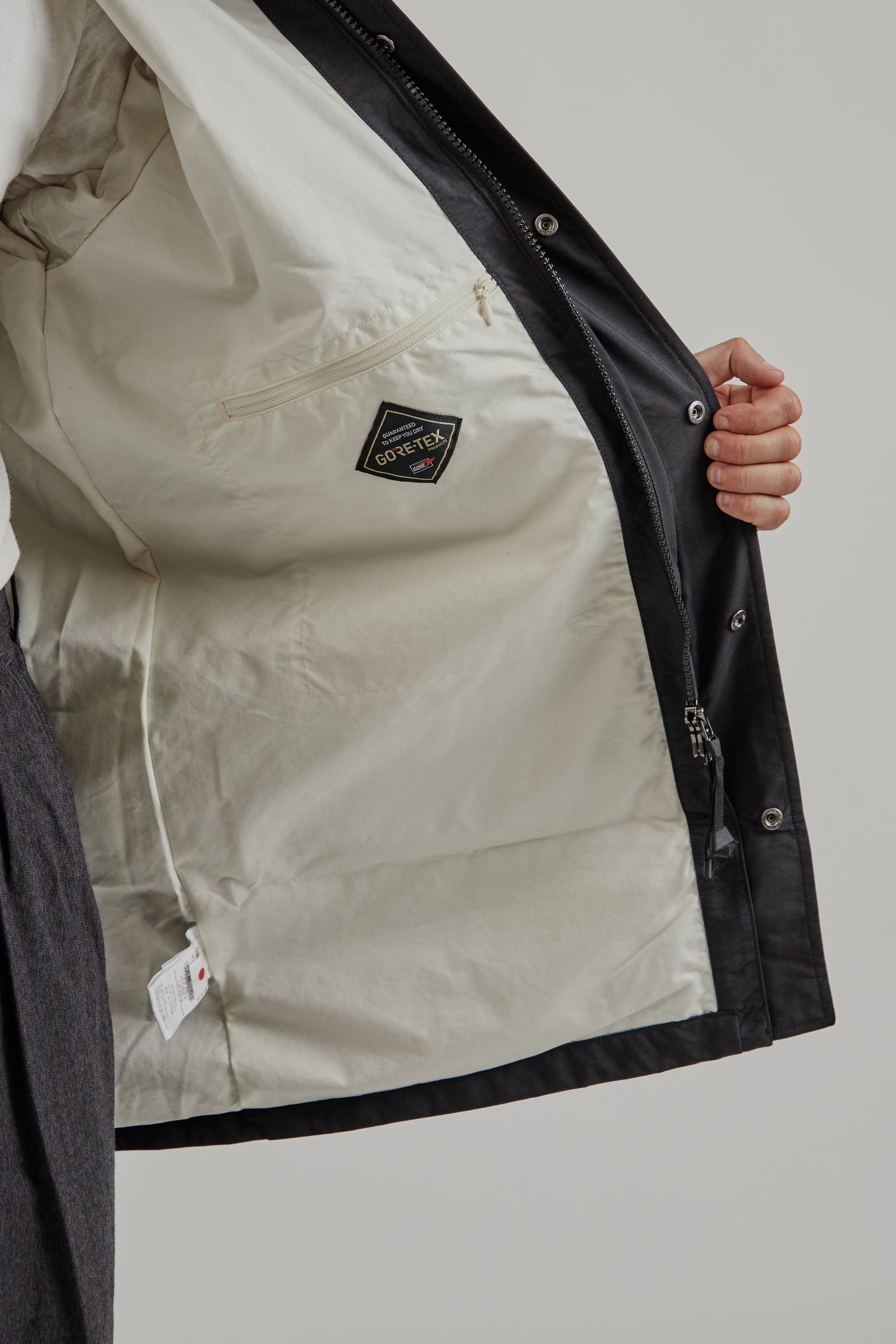 Nanamica FW25 2L Nylon Gore-Tex Cruiser Coat Black 17