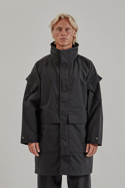Nanamica FW25 2L Nylon Gore-Tex Cruiser Coat Black 2