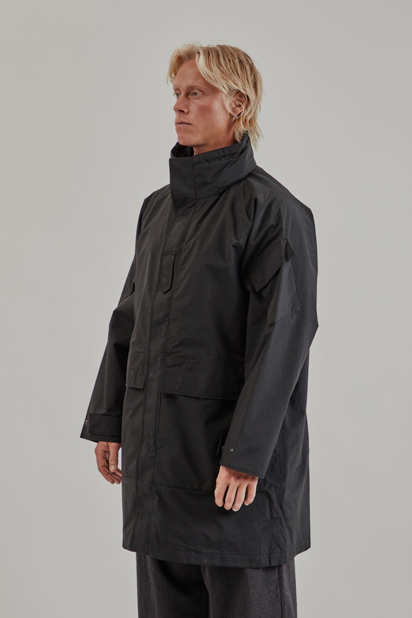 Nanamica FW25 2L Nylon Gore-Tex Cruiser Coat Black 3