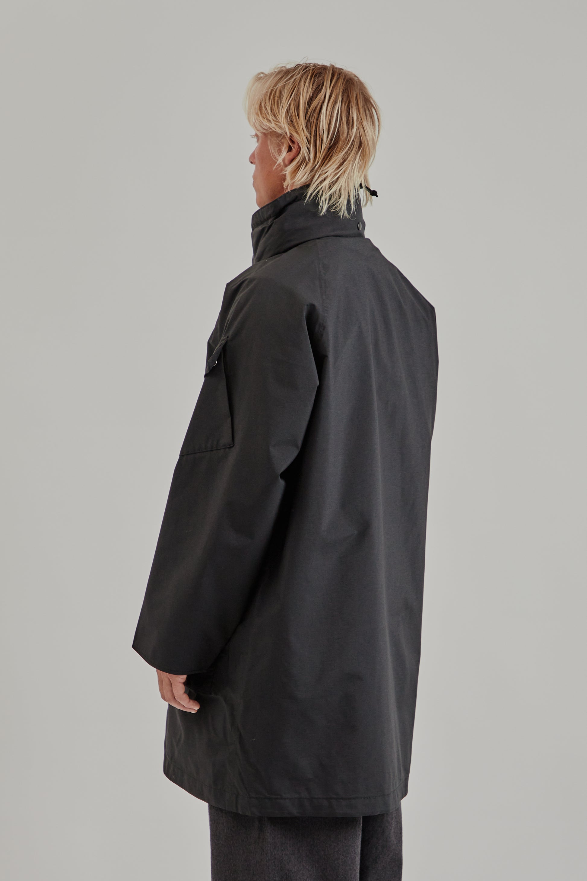 Nanamica FW25 2L Nylon Gore-Tex Cruiser Coat Black 4