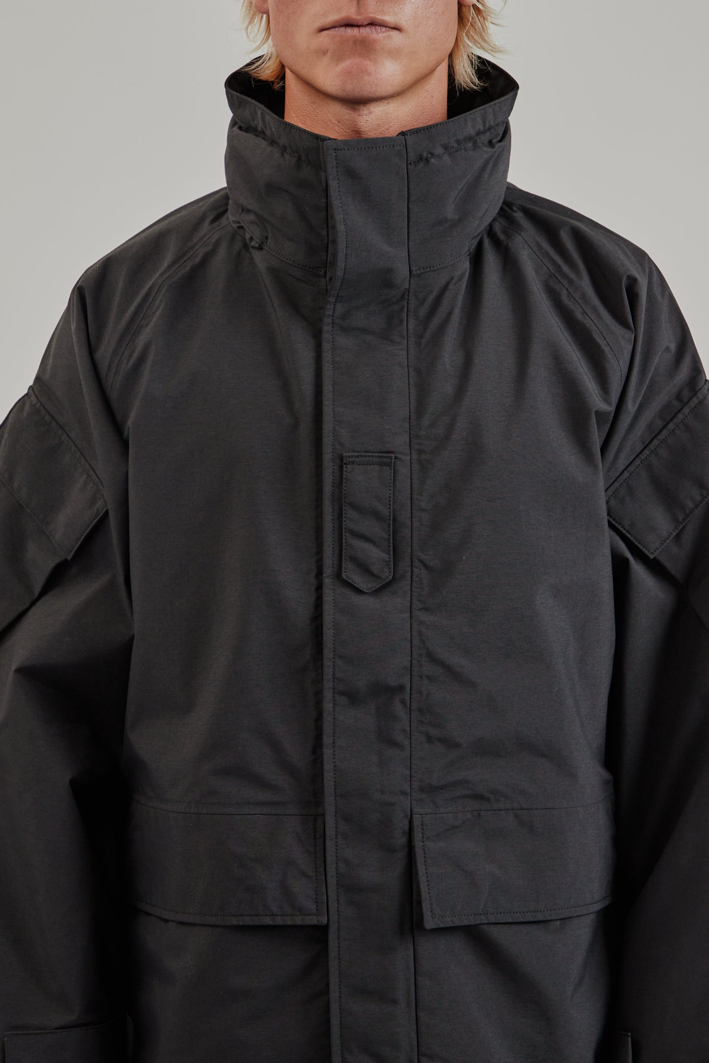 Nanamica FW25 2L Nylon Gore-Tex Cruiser Coat Black 6