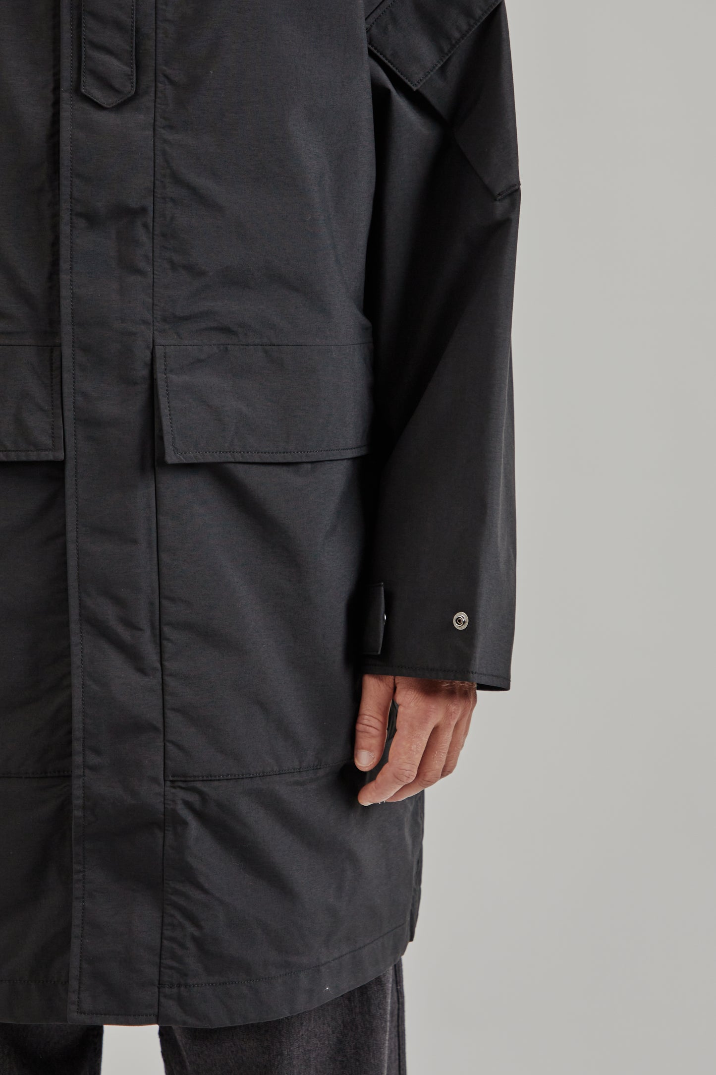 Nanamica FW25 2L Nylon Gore-Tex Cruiser Coat Black 8