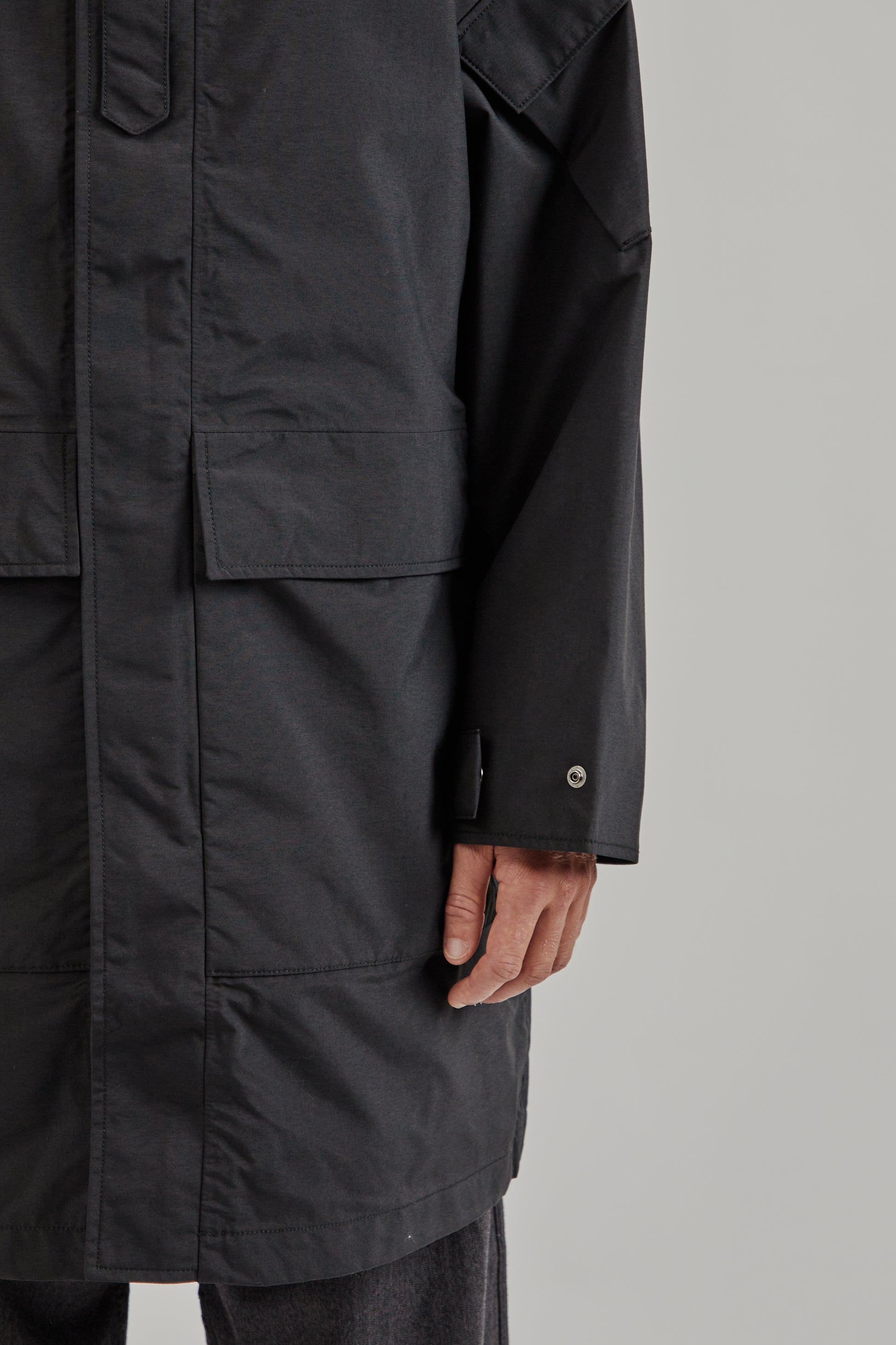 Nanamica FW25 2L Nylon Gore-Tex Cruiser Coat Black 8