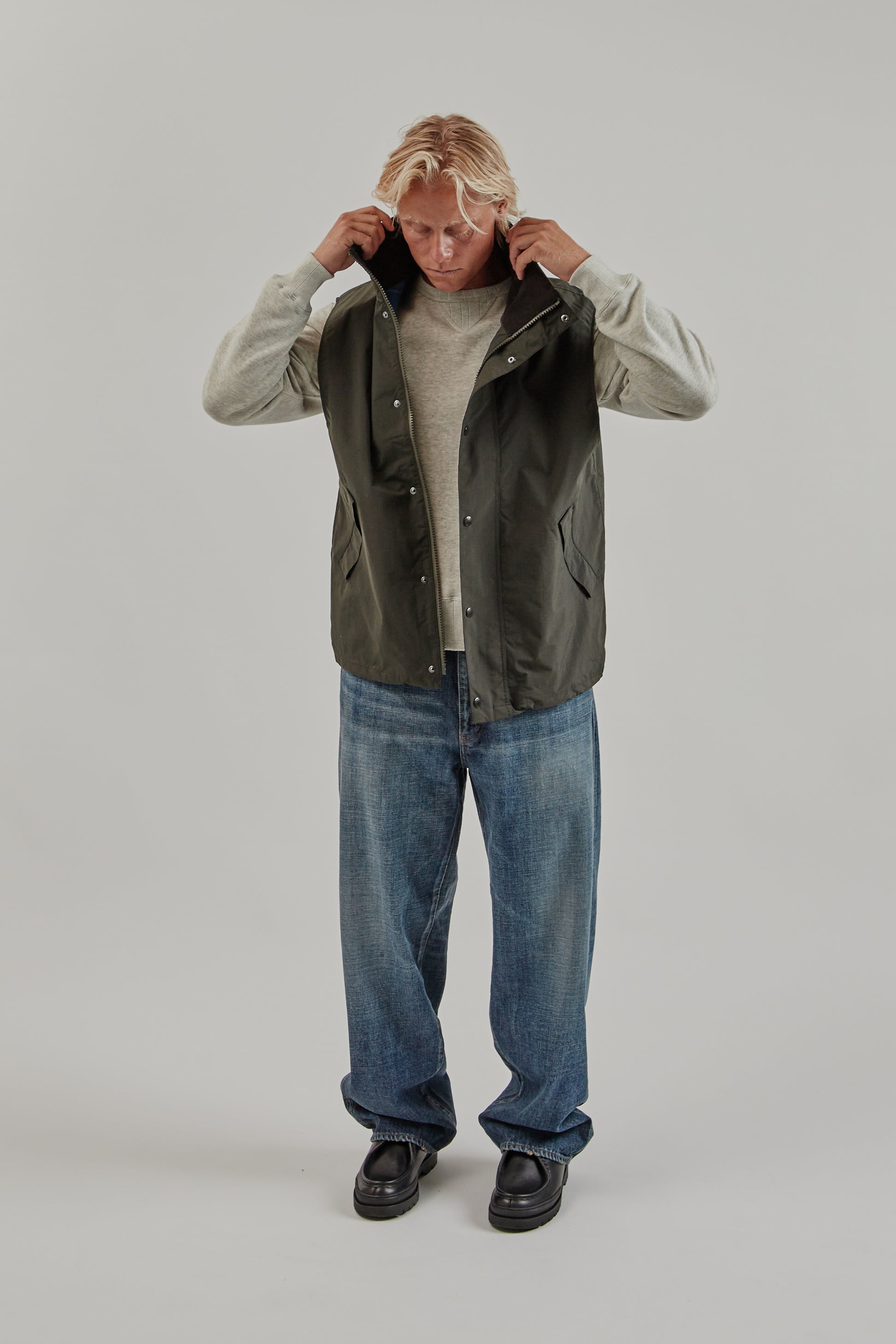 Nanamica FW25 2L PERTEX UNLIMITED Field Vest Dark Olive 11