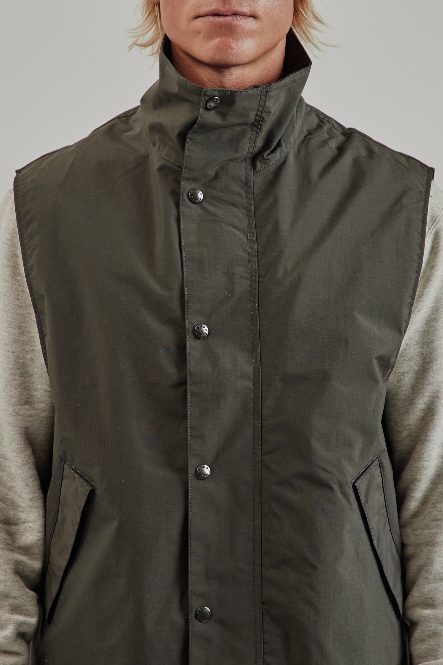Nanamica FW25 2L PERTEX UNLIMITED Field Vest Dark Olive 6