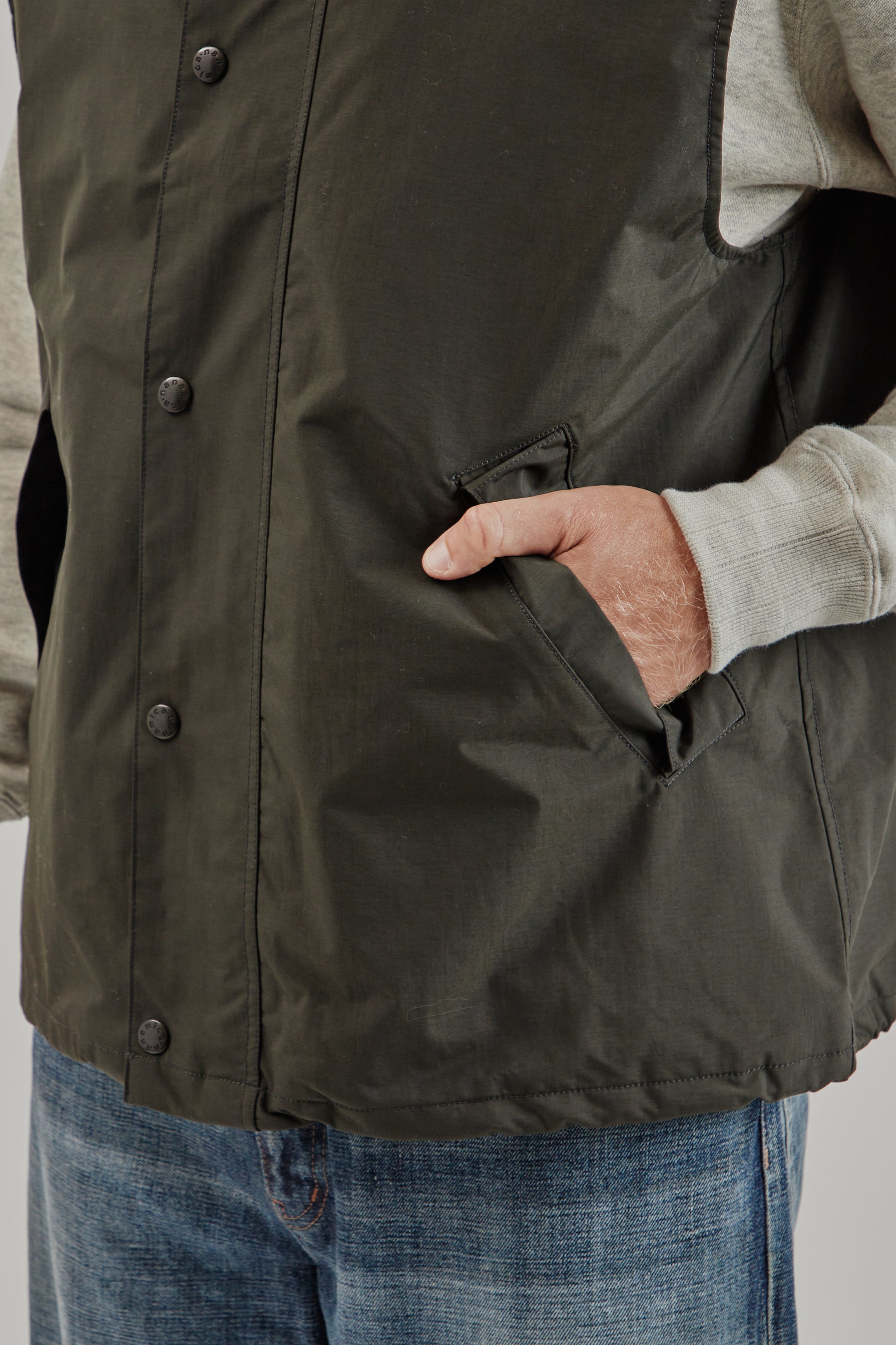 Nanamica FW25 2L PERTEX UNLIMITED Field Vest Dark Olive 9