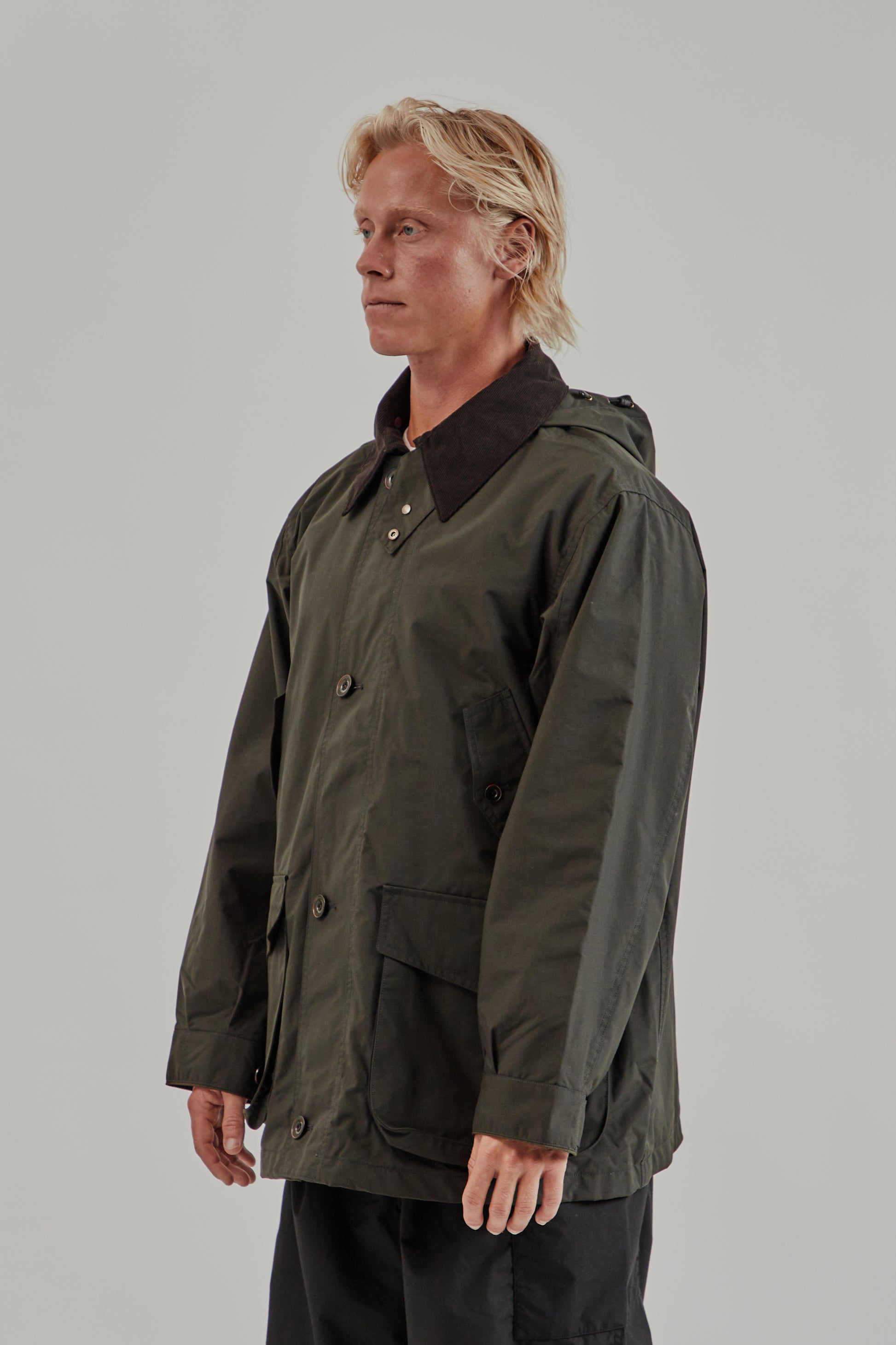 Nanamica FW25 2L Pertex Unlimited Field Jacket Dark Olive 3