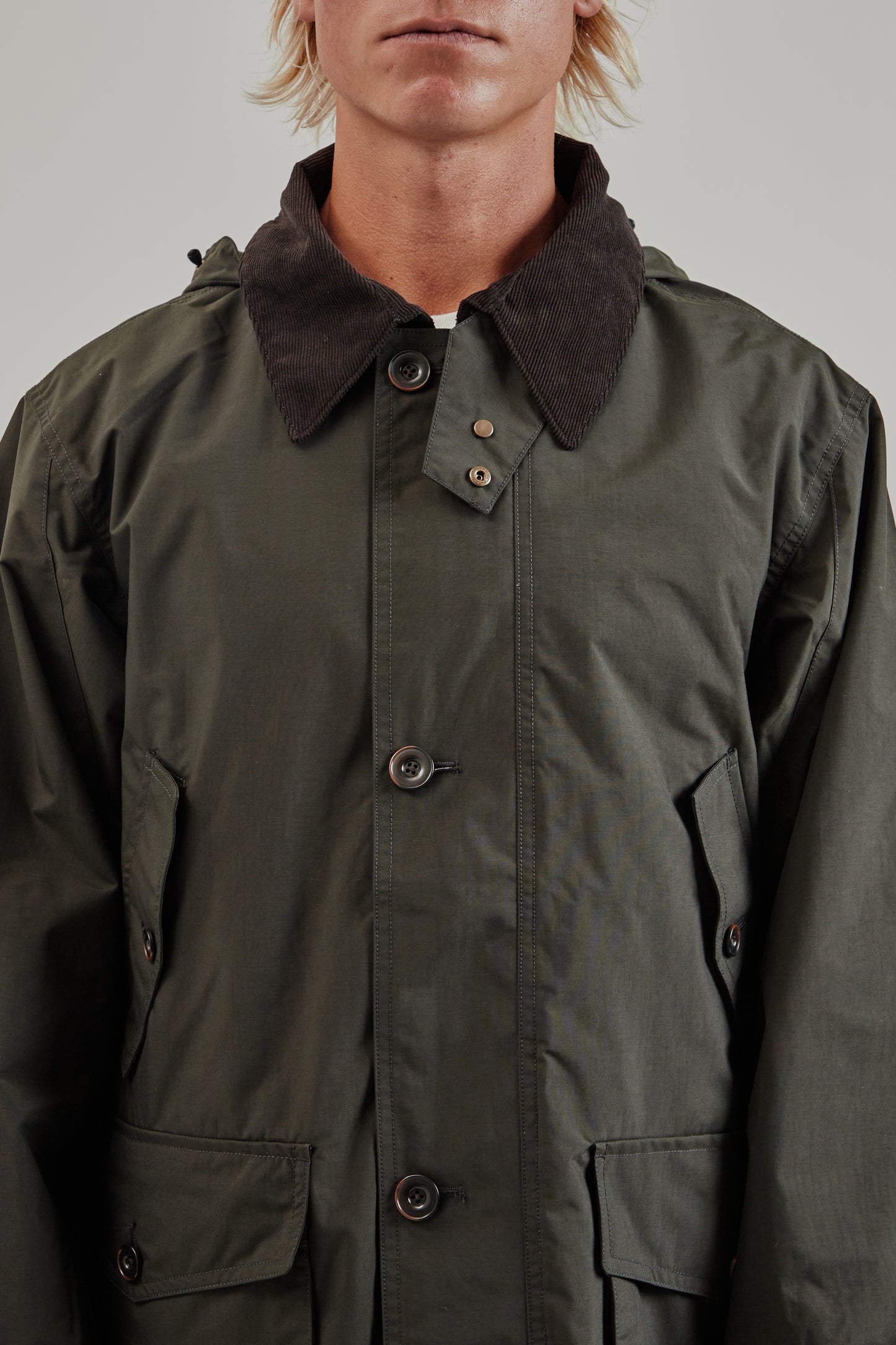 Nanamica FW25 2L Pertex Unlimited Field Jacket Dark Olive 6