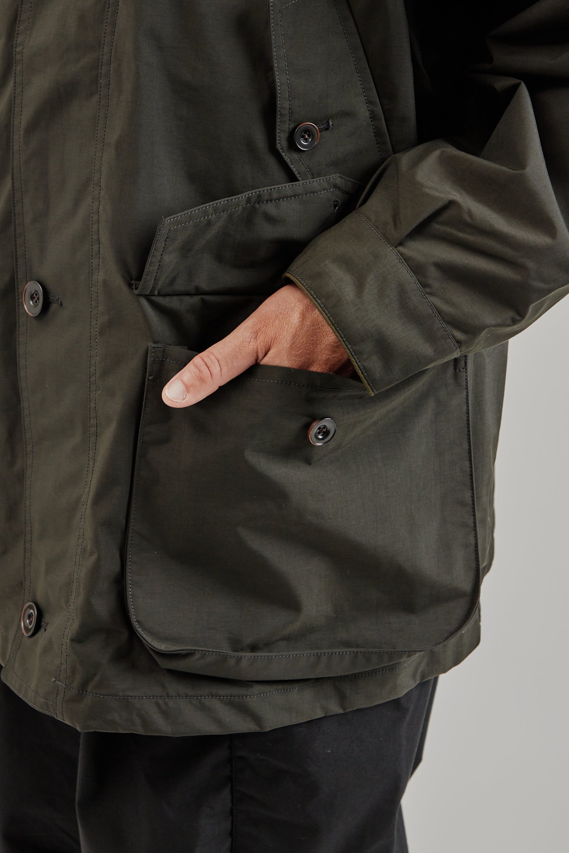 Nanamica FW25 2L Pertex Unlimited Field Jacket Dark Olive 9